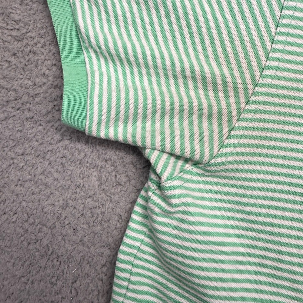 Southern Tide The Skipjack Mens Large Green Striped Polo Collared Golf Shirt - Picture 5 of 15